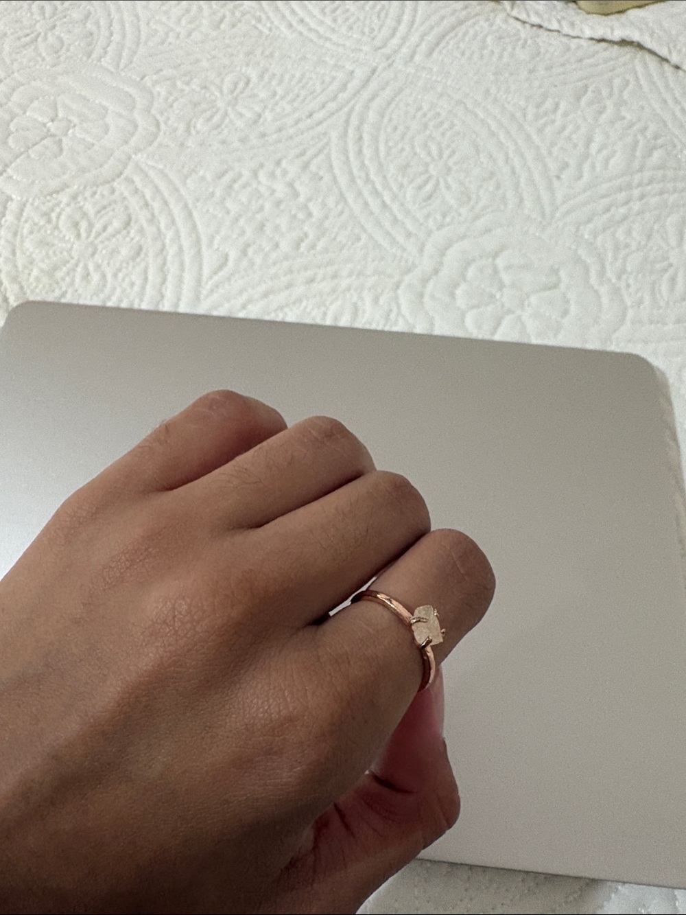 Delicate Rose Gold Ring - Women Jewelry